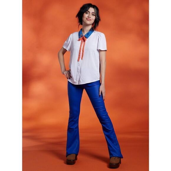 Scooby-Doo! Fred Woven Button-Up (Med) - Picture 7 of 9